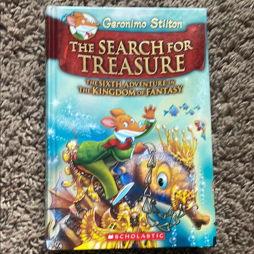 Scholastic Geronimo Stilton: The Quest for Riches - Blue and Red Cover